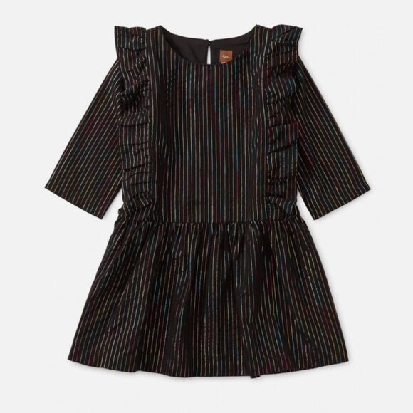 Tea Collection Rainbow Metallic Ruffle Dress - Picture 1 of 2
